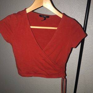 wrap crop top